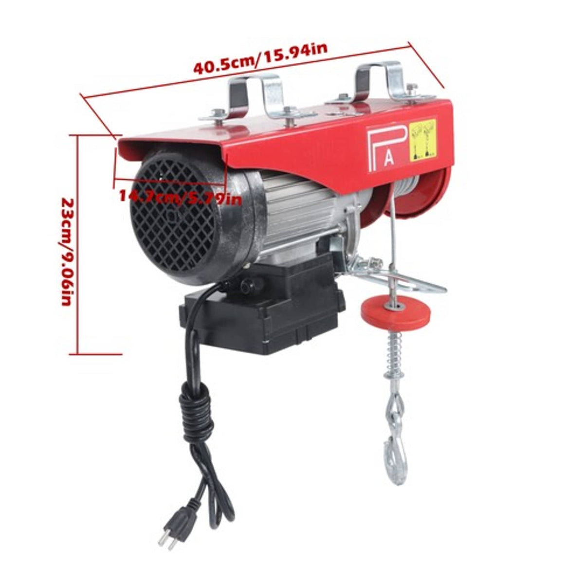 Solid Spare Mini Electric Hoist PA800 1760lbs 110V 1350W 328ft/100m Wireless Remote Control