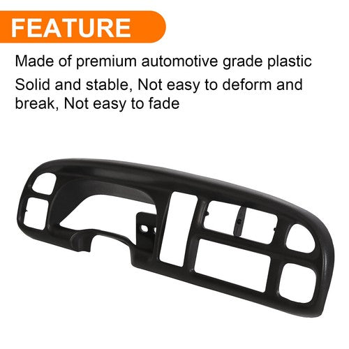 Solid Spare For Dodge Ram 1500 2500 3500 1998-2002 Instrument Panel Dash Gauge Bezel