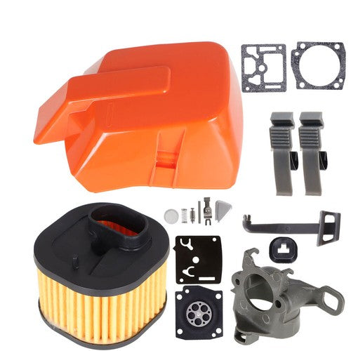 Solid Spare For Husqvarna 365 371 372 362 Chainsaws Air Filter Cover Carb Kit 503 81 77-01