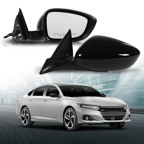 Solid Spare Fit For 2018-2022 Honda Accord 3 Pin Manual Fold Power Mirror Driver & Passenger
