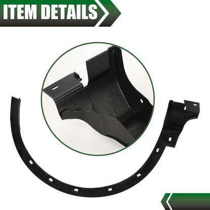 Solid Spare Front Left & Right Fender Flares Wheel Molding Fit For 2013-2017 Ford Escape