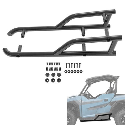 Solid Spare 2-Seat Extreme Kick Out Nerf Bars Rock Slider Fit Polaris General 1000 2016-2025
