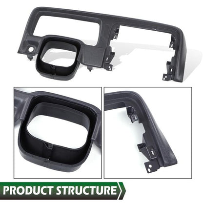 Solid Spare Fit For 97-01 Jeep Cherokee XJ Dash Bezel Trim Speedometer Column Surround New