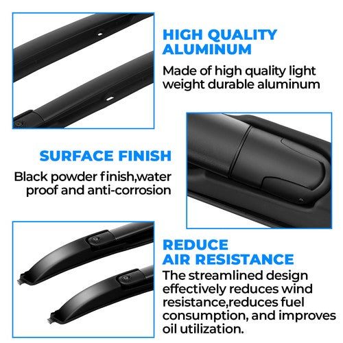 Solid Spare For 2005-2023 Toyota Tacoma Double Cab Top Roof Rack Cross Bars Side Rails Set
