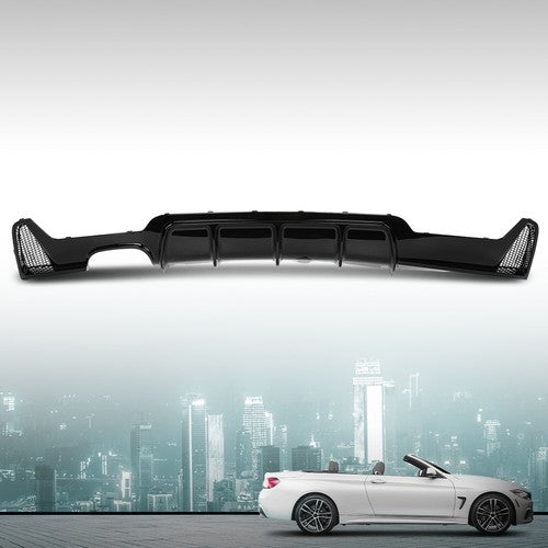 Solid Spare Fit For 14-20 BMW F32 F33 F36 xDrive MP Style Rear Diffuser Single Dual Exhaust