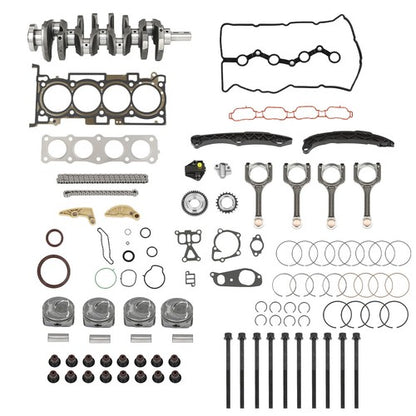 Solid Spare Engine Rebuild Kits w/ Crankshaft Con Rods Timing Kit For Hyundai Kia G4KJ 2.4L