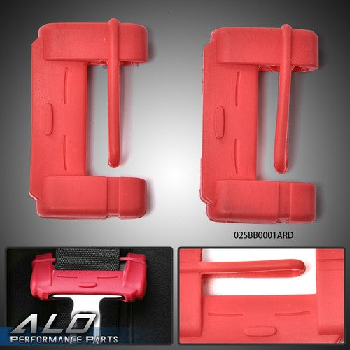 Solid Spare 2PC Car SUV Seat Belt Buckle Clip Silicone Anti-Scratch Cover Safety Accessories