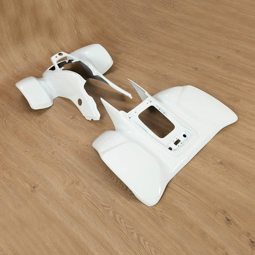 Solid Spare For Honda TRX 400EX TRX400EX 2005-2007 White Front+Rear Fender Kit ABS #117391