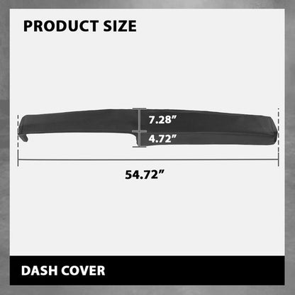 Solid Spare Fit For 69-1974 Nova Apollo Omega Pontiac Ventura TPE Dash Board Cover Cap Black