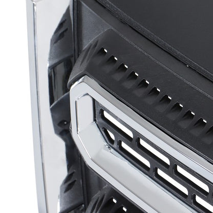 Solid Spare For GMC Terrain SLT 2016 2017 Chrome & Black Plastic Front Upper Bumper Grille
