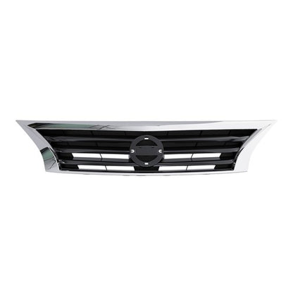 Solid Spare For 2013 - 2015 14 Nissan Altima Front Bumper Grille Upper Grill Assembly Chrome
