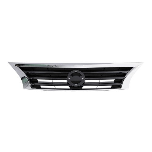 Solid Spare For 2013 - 2015 14 Nissan Altima Front Bumper Grille Upper Grill Assembly Chrome