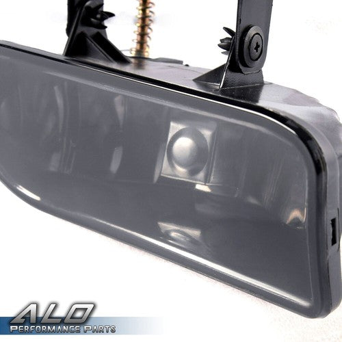Solid Spare Fit For 1999-2002 GMC Sierra 1500/2500/3500 Smoke Lens Fog Lights Driving Lamps
