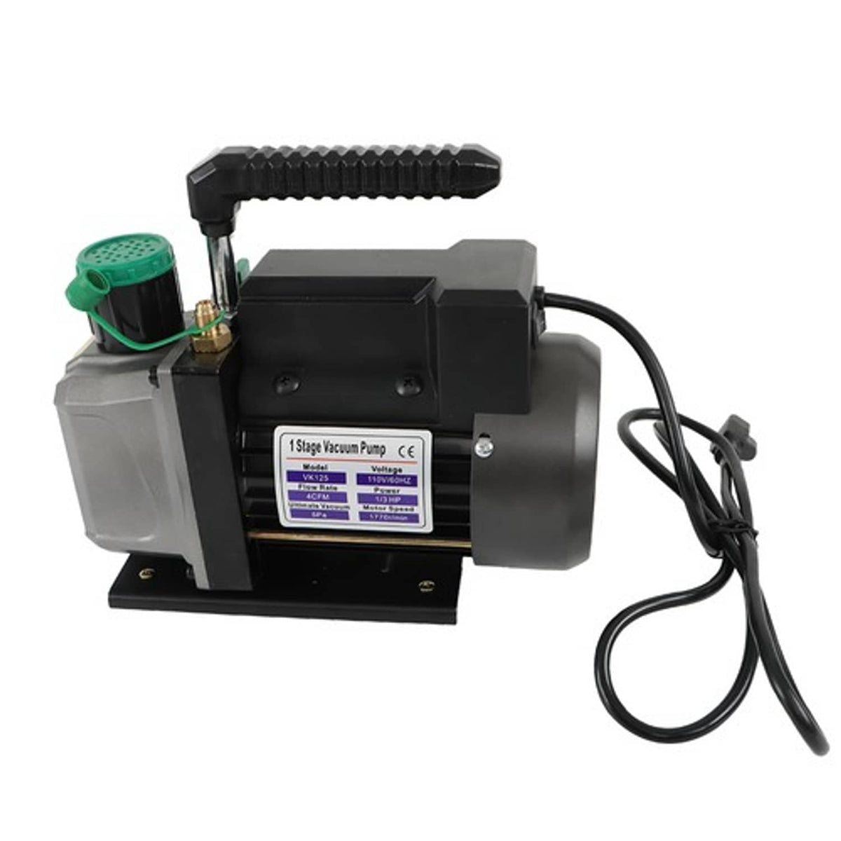 Solid Spare Set & Accessories 1/3hp 4cfm HVAC Auto AC Vacuum Pump with Manifold Gauge