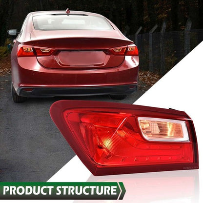 Solid Spare Left Driver Side Tail Light Fit For Chevy Malibu XL 16-22 Rear Brake Lamp Outer
