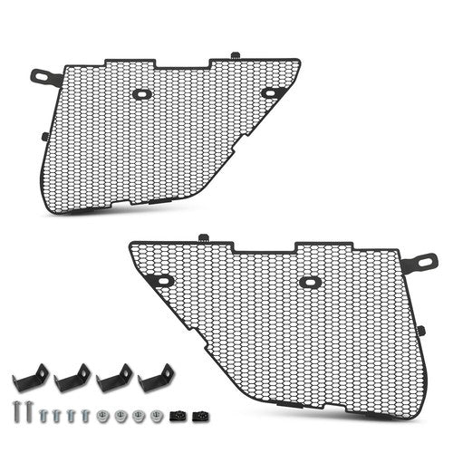 Solid Spare Fit For 2020-2025 Corvette C8 Aluminium Radiator Mesh Grill Grille Guards Covers