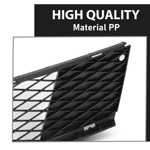 Solid Spare Fit For 07-10 BMW 328xi 328i xDrive Fog Light Cover Lower Grille Trim Left+Right