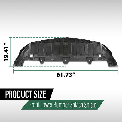 Solid Spare Fit For 17-19 Mercedes-Benz CLA250 Front Bumper Lower Splash Shield 1178850100