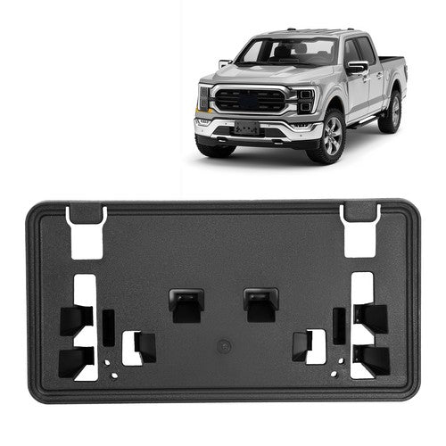 Solid Spare For Ford F-150 2021 2022 2023 Front Bumper License Plate Bracket Frame Holder