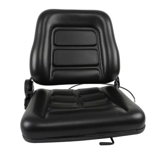 Solid Spare PVC Universal Fold Down Forklift Seat with Adjustable Angle Back Tractor