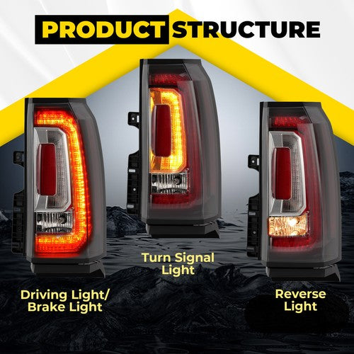 Solid Spare LED Tail Light Brake Lamp Right Passenger Side For GMC Yukon/Yukon XL 2015-2020
