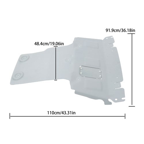 Solid Spare For Toyota Tundra 2014-21+Sequoia 2020-22 Front Bumper Lower Panel Steel Sliver