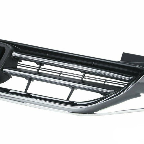 Solid Spare Front Bumper Hood Grille Black&Chrome Plastic Durable For Honda Accord 2013-2015