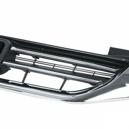 Solid Spare Front Bumper Hood Grille Black&Chrome Plastic Durable For Honda Accord 2013-2015