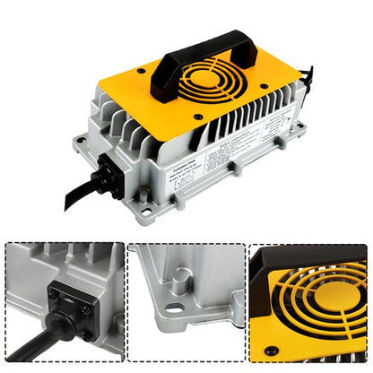 Solid Spare 48V 18A Charger With Triangular Plug Waterproof Fit For EZGO RXV &TXT Golf Cart