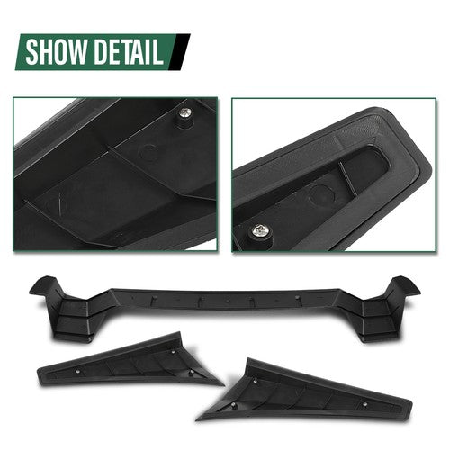 Solid Spare Window Rear Roof Spoiler Fit For Honda Civic 2016-2021 Gloss Black Type-R Style