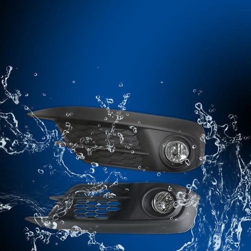 Solid Spare For 16 17 HONDA CIVIC 2/4Dr Bumper Driving Fog Lights w/Switch+Bulbs 2PCS