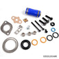 Solid Spare Fit For 2003-2010 Ford Diesel 6.0L Inlet Manifold Gasket Set + Blue Hose
