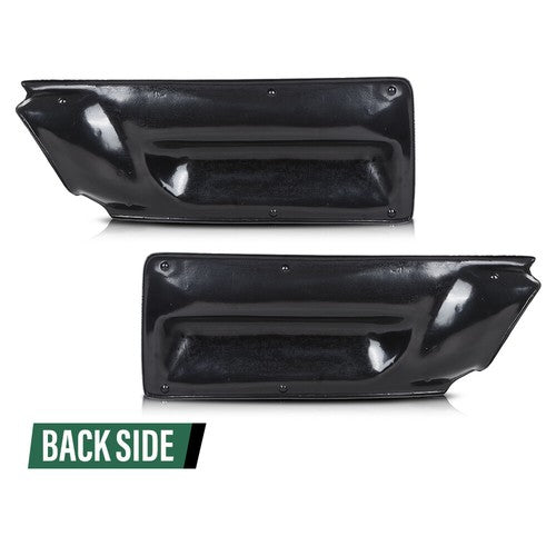Solid Spare 2pcs Door Panel Insert Gray Fit For 2003-2010 Volkswagen New Beetle Convertible