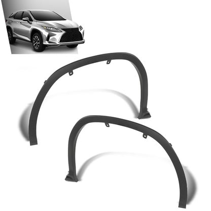 Solid Spare Fit For 2019-2022 Lexus RX350 RX450h Front Fender Flares Wheel Opening Molding