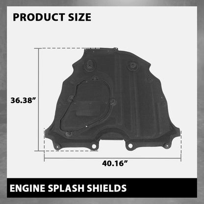 Solid Spare Fit For 2021-2022 Toyota Sienna Rear Engine Splash Shield Under Cover TO1228283