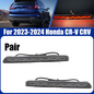 Rear Bumper LED Reflector Lights Pair For 2023 2024 Honda CR-V CRV Smoked Lens