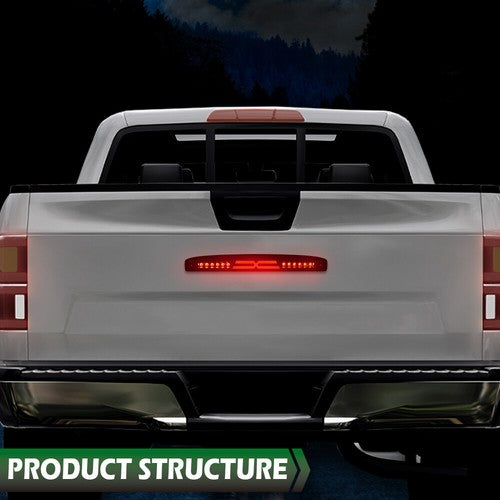 Solid Spare Fit For 03-06 Dodge Ram 2500 3500 LED Rear Center Tailgate Brake Light Smoke