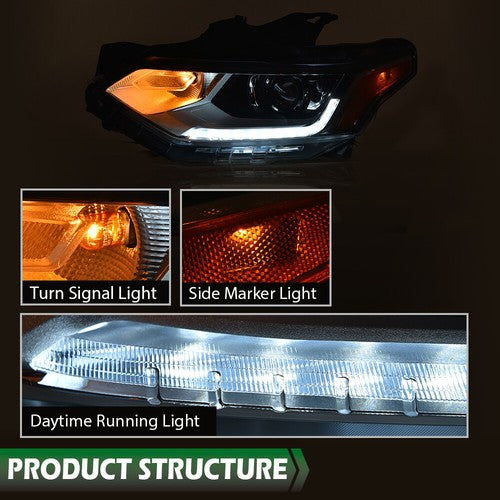 Solid Spare Fit For 2018-2021 Chevy Traverse HID Headlight w/ LED DRL Driver Left Side LH