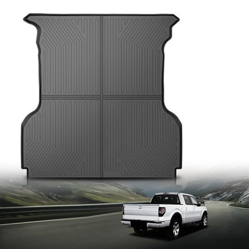 Solid Spare Fit For 2004-2014 Ford F150 5.5FT All Weather TPE Truck Bed Mat Protection