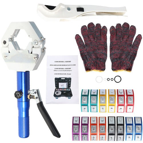 Solid Spare Hydraulic Crimper A/C Set IG-71500 A/C Hose Crimper Hydraulic A/C Crimping Tool