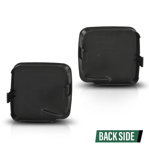 Solid Spare Fit For 2009-2012 Toyota RAV4 Front Bumper Tow Hook Eye Cover Left+Right Side