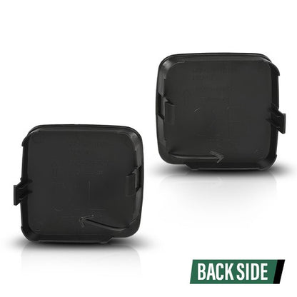 Solid Spare Fit For 2009-2012 Toyota RAV4 Front Bumper Tow Hook Eye Cover Left+Right Side