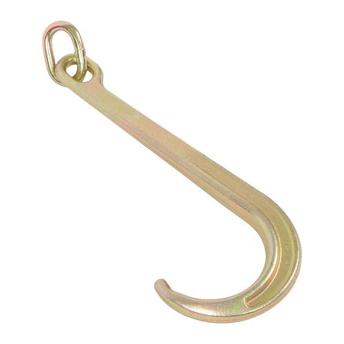 Solid Spare 15 Inch J Hook 5400 lbs G70 Roll Back Clevis for Tow Chain Truck and Trailer