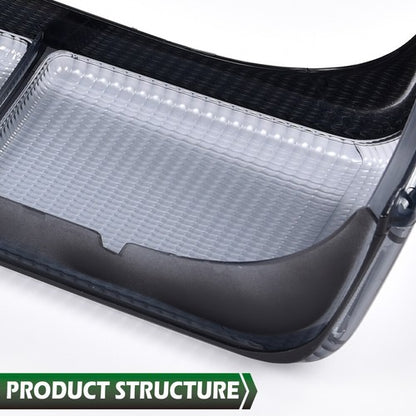 Solid Spare Fit For 87-93 Ford Mustang Fox Body LX Style Smoke Tail Light Lens Left+Right