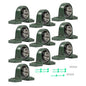 Solid Spare 10Pcs UCP206-20 Pillow Block Bearing 1-1/4" Bore 2 Bolt Solid Base Self-Aligning