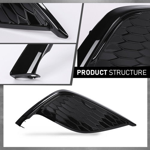 Solid Spare Fit For 21-24 Toyota Camry SE XSE Front Bumper Insert Fog Light Cover Right Side