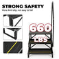 Solid Spare 660lbs Anti-Slip 3 Step Stair W/ Handrail For RV Camper Hot Tub Portable