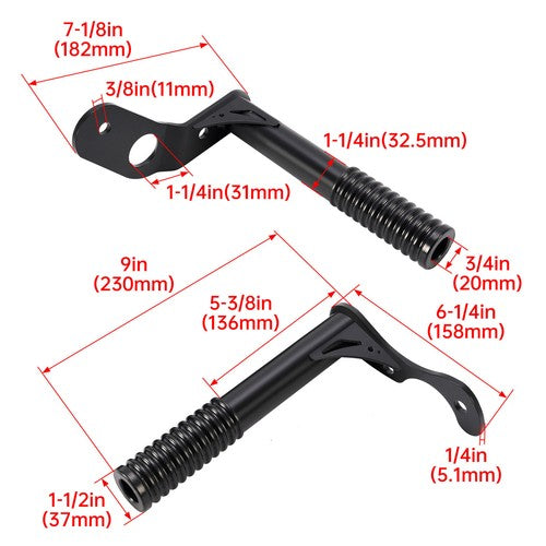 Solid Spare Rear Passenger Peg Crash Bar For Harley Street Bob FXBB Softail FXST 2018-2024