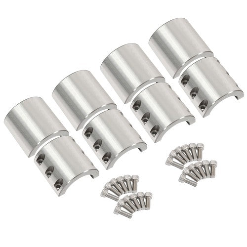Solid Spare Universal 4Pcs 2" Inch OD Size Tube Clamps Roll Cage Mount Cage Long