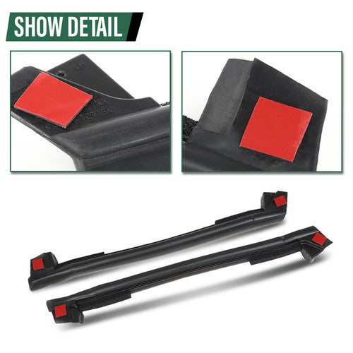 Solid Spare Front & Rear Top Mounted Side Weatherstrip Seal Fit For 97-04 Chevrolet Corvette
